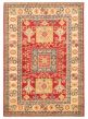Bordered  Traditional Red Area rug 6x9 Afghan Hand-knotted 364128