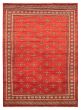 Bordered  Traditional Brown Area rug 6x9 Pakistani Hand-knotted 364198