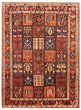 Bordered  Traditional Red Area rug 6x9 Persian Hand-knotted 364980