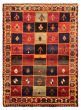 Bordered  Traditional Red Area rug 4x6 Turkish Hand-knotted 365999