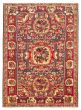Bordered  Traditional Blue Area rug 6x9 Turkish Hand-knotted 366031