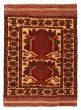 Bordered  Tribal Red Area rug 3x5 Afghan Hand-knotted 366445