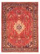 Bordered  Traditional Red Area rug 6x9 Persian Hand-knotted 366593