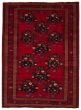 Bordered  Tribal Red Area rug 6x9 Afghan Hand-knotted 367044