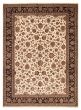 Bordered  Traditional Ivory Area rug 9x12 Indian Hand-knotted 369336