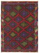 Flat-weaves & Kilims  Geometric Red Area rug 6x9 Turkish Flat-Weave 369881