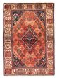 Bordered  Traditional Brown Area rug 3x5 Persian Hand-knotted 371558