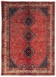 Bordered  Traditional Red Area rug 6x9 Turkish Hand-knotted 372158