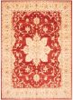 Bordered  Traditional Red Area rug 10x14 Afghan Hand-knotted 374798