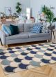 Flat-weaves & Kilims  Transitional Ivory Area rug 5x8 Turkish Flat-Weave 376261