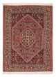 Bordered  Traditional Red Area rug 3x5 Persian Hand-knotted 376377