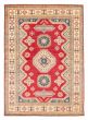 Bordered  Traditional Red Area rug 6x9 Afghan Hand-knotted 376750