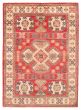 Bordered  Traditional Red Area rug 5x8 Afghan Hand-knotted 377036