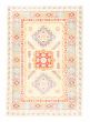 Bordered  Geometric Brown Area rug 3x5 Afghan Hand-knotted 382077