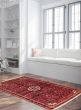 Bordered  Traditional Red Area rug 3x5 Persian Hand-knotted 385684