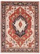 Bordered  Traditional Red Area rug 9x12 Afghan Hand-knotted 388119