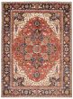Bordered  Traditional Red Area rug 10x14 Afghan Hand-knotted 388129