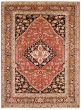 Bordered  Traditional Red Area rug 10x14 Afghan Hand-knotted 388135
