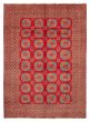 Bordered  Traditional Red Area rug 9x12 Afghan Hand-knotted 390628