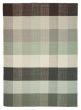 Contemporary/Modern  Transitional Green Area rug 4x6 Indian Flat-Weave 374598