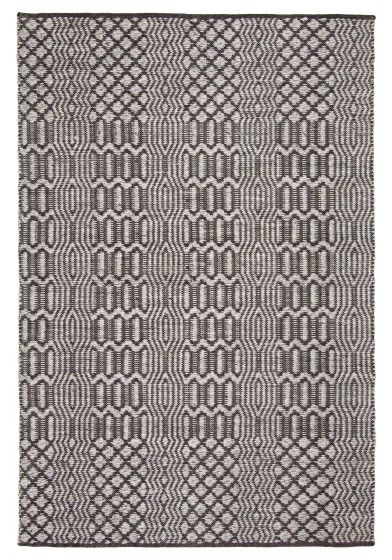 Braided  Transitional Grey Area rug 5x8 Indian Braid weave 394190
