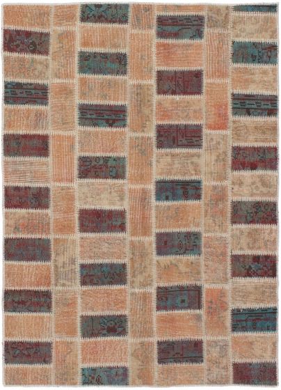 Bohemian  Transitional Pink Area rug 4x6 Turkish Hand-knotted 288692
