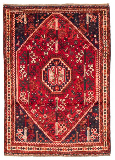 Bordered  Traditional Red Area rug 3x5 Turkish Hand-knotted 370919