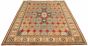 Bordered  Traditional Red Area rug 9x12 Afghan Hand-knotted 305215