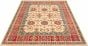 Bordered  Traditional Ivory Area rug 6x9 Afghan Hand-knotted 326235