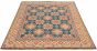 Bordered  Traditional Blue Area rug 6x9 Afghan Hand-knotted 329599
