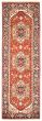 Bordered  Traditional Brown Runner rug 8-ft-runner Indian Hand-knotted 369684