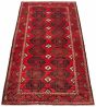 Bordered  Tribal Red Area rug Unique Turkish Hand-knotted 320054
