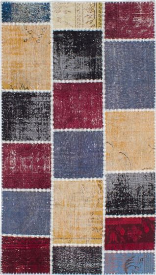 Transitional Multi Area rug 4x6 Turkish Hand-knotted 231447