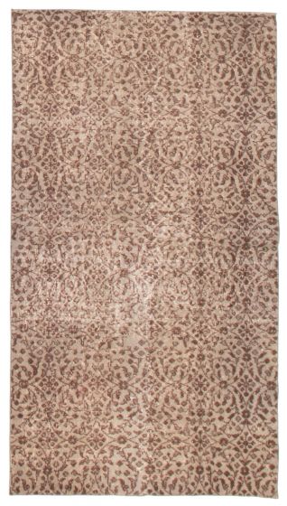 Overdyed  Transitional Grey Area rug 4x6 Turkish Hand-knotted 366795