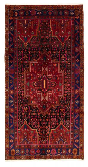 Bordered  Traditional Red Area rug Unique Persian Hand-knotted 324255