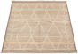 Casual  Transitional Brown Area rug 5x8 Indian Hand-knotted 292859