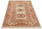 Bordered  Traditional Ivory Area rug 5x8 Turkish Hand-knotted 293857