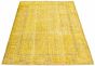 Overdyed  Transitional Yellow Area rug 5x8 Turkish Hand-knotted 327993
