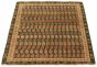 Indian Chobi Twisted 4'0" x 5'7" Hand-knotted Wool Rug 
