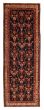 Bordered  Traditional Black Runner rug 13-ft-runner Persian Hand-knotted 352476