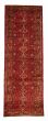 Bordered  Traditional Red Runner rug 10-ft-runner Persian Hand-knotted 352746