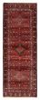Bordered  Geometric Red Runner rug 9-ft-runner Turkish Hand-knotted 390807