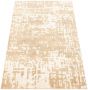 Casual  Transitional Yellow Area rug 5x8 Indian Hand-knotted 307649