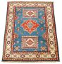 Bordered  Tribal Blue Area rug 3x5 Afghan Hand-knotted 329373