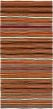 Bohemian  Stripes Red Area rug Unique Turkish Flat-weave 291751