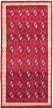 Bordered  Tribal Red Area rug Unique Turkish Hand-knotted 333909