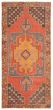 Bordered  Vintage Red Area rug Unique Turkish Hand-knotted 358783