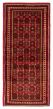 Traditional  Tribal Red Runner rug 6-ft-runner Turkish Hand-knotted 394047