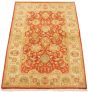Bordered  Traditional Brown Area rug 3x5 Pakistani Hand-knotted 301782