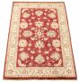 Bordered  Traditional Red Area rug 3x5 Afghan Hand-knotted 331398